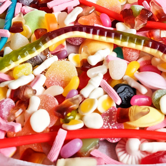 Fantastic range of mutli-coloured sweets