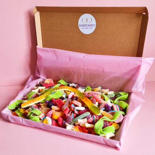 Large Letter Box Sweets Including Sour & Fizzy 1kg